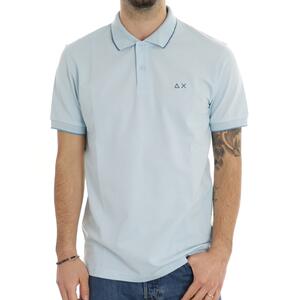 POLO SMALL STRIPE SUN68 AZZURRO